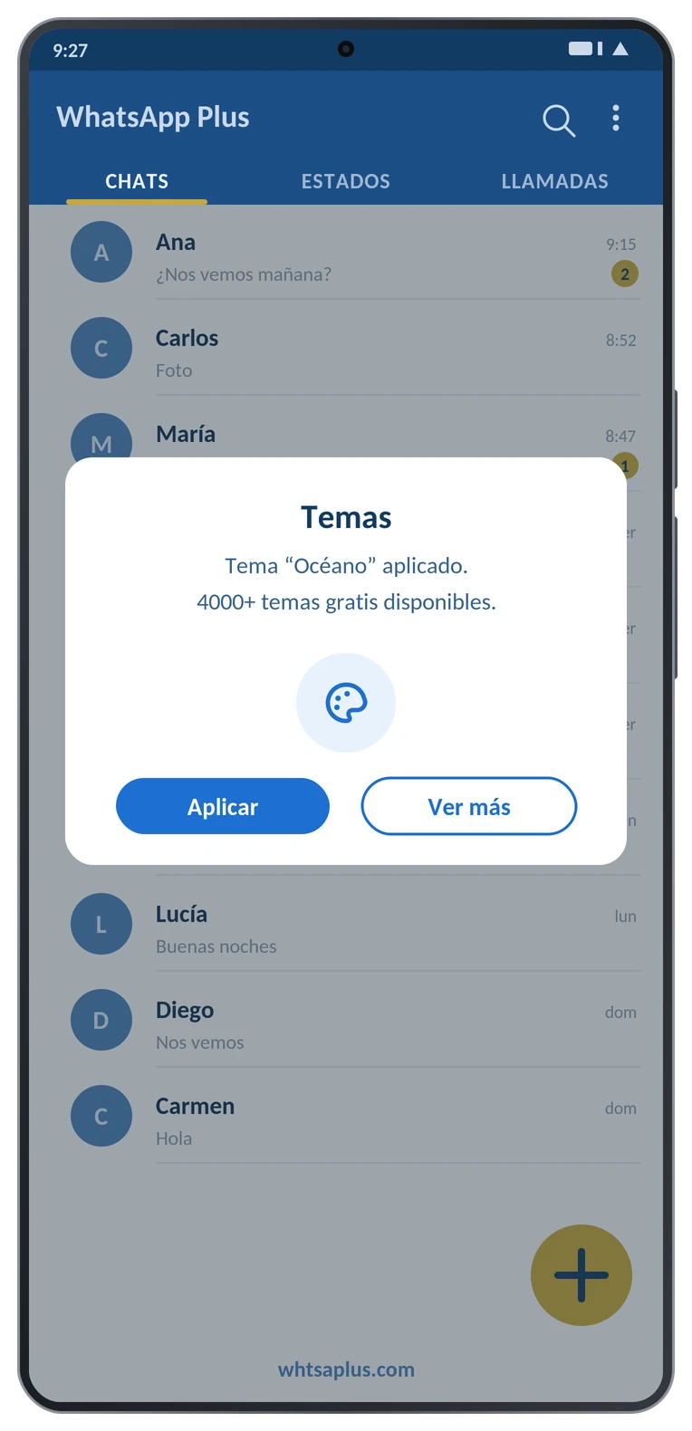 Temas gratis en WhatsApp Plus